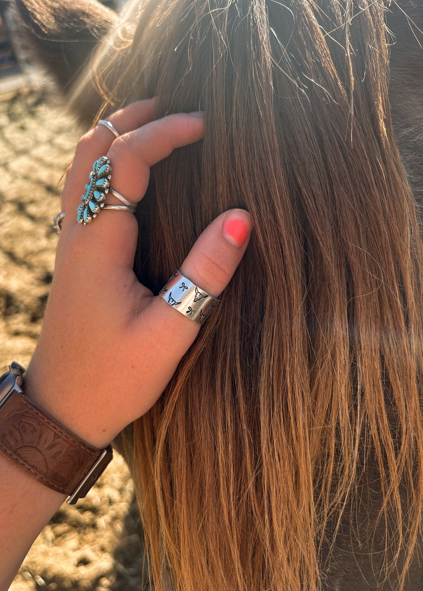 bovine bow thick ring