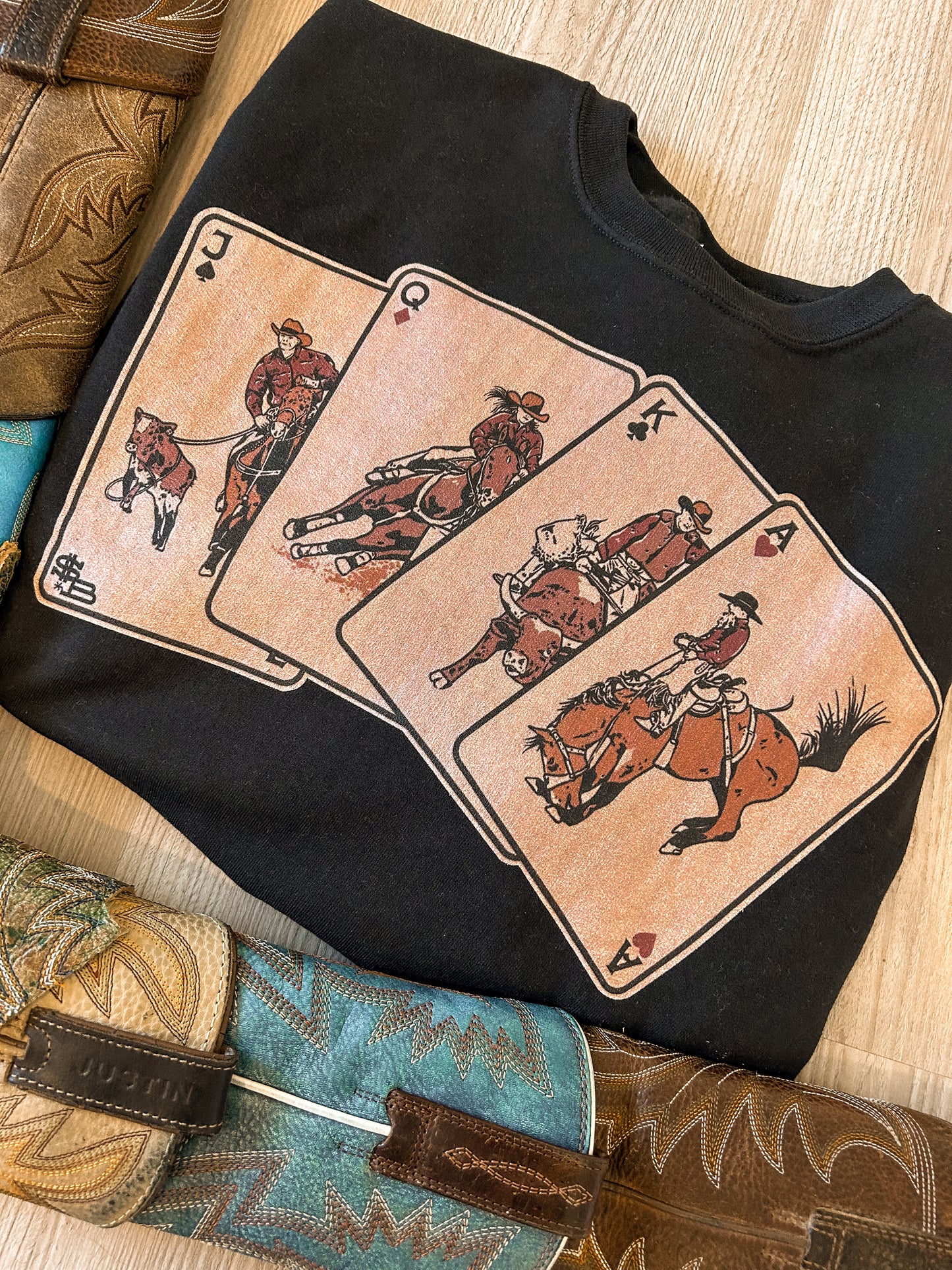cowboy up crewneck