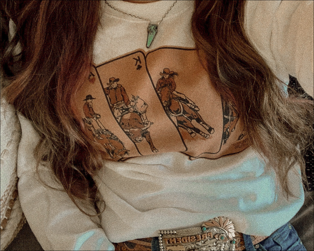 cowboy up crewneck
