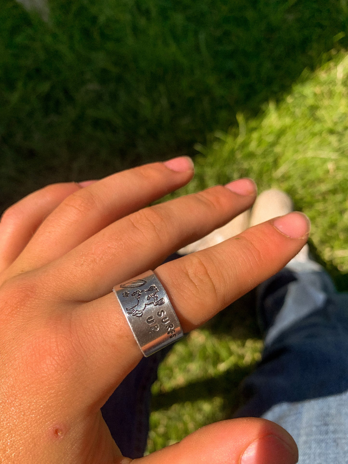 surfing cowboy thick ring