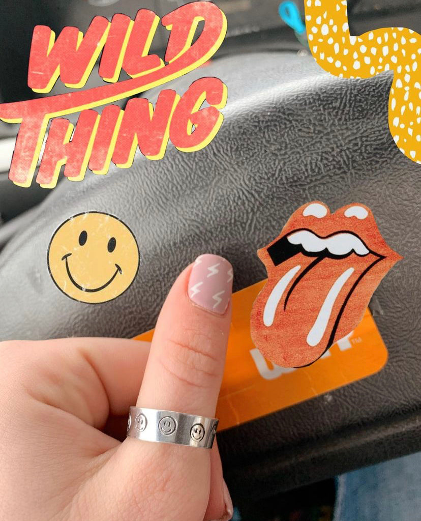 smiley adjustable ring stacker