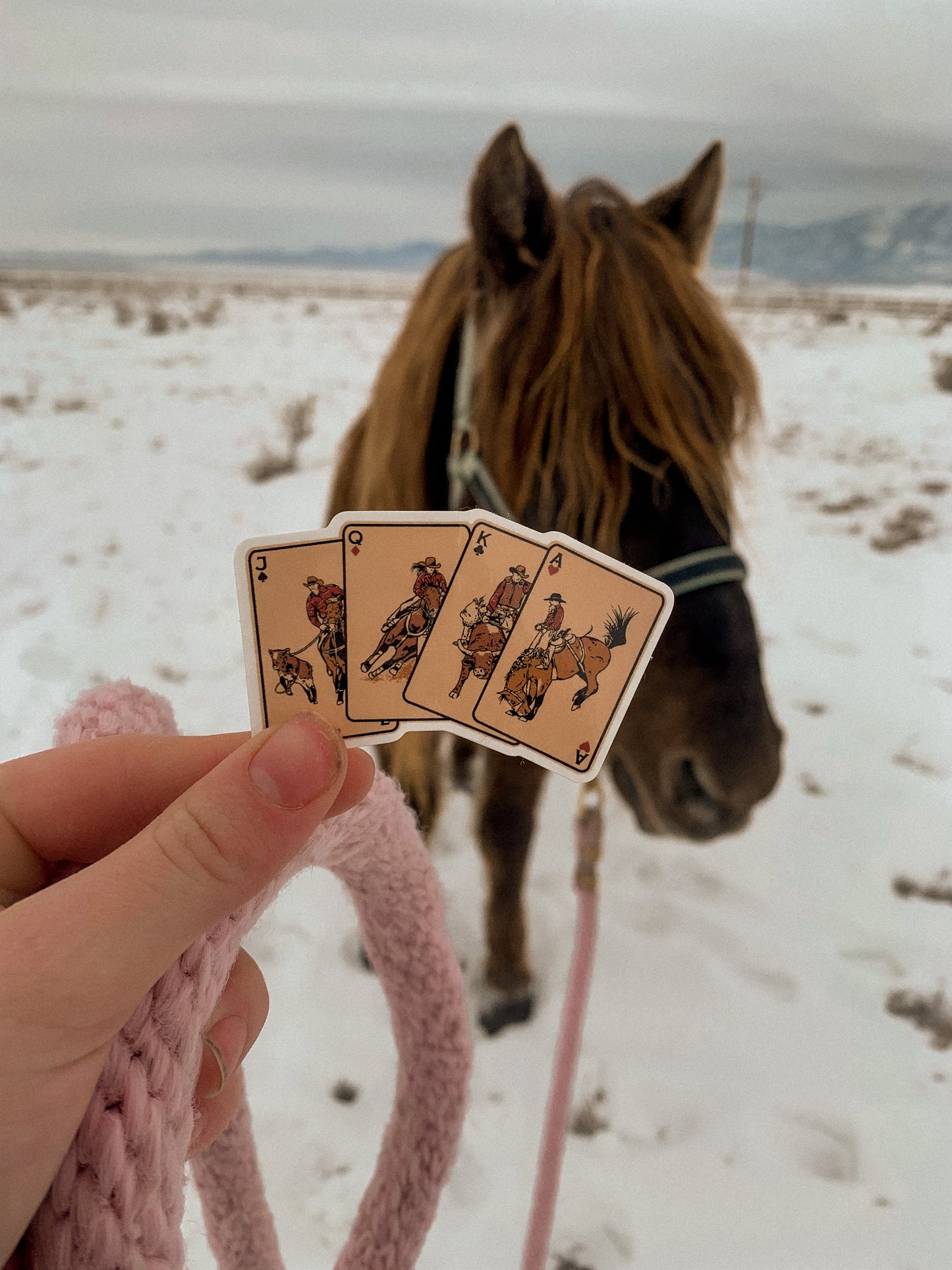 Cowboy up sticker