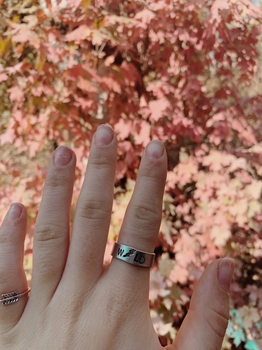 wild adjustable stacker ring