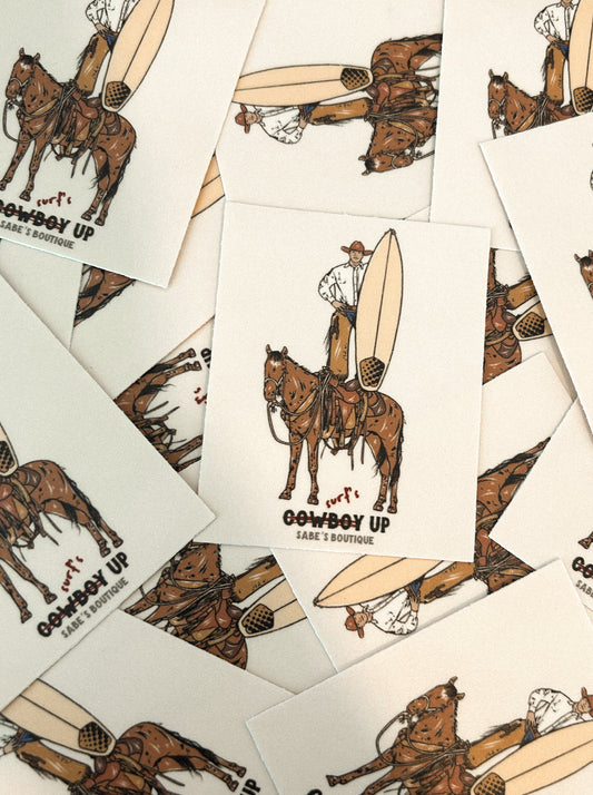 Surfs up sticker