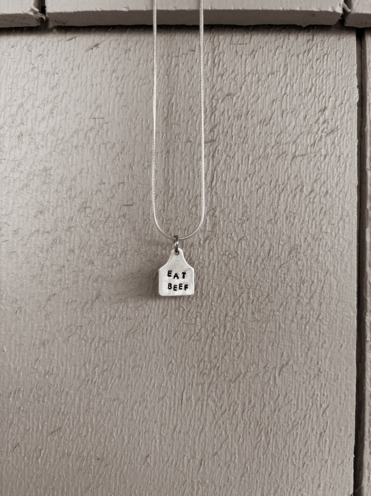 Eat beef necklace