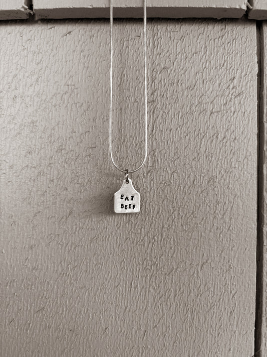Eat beef necklace
