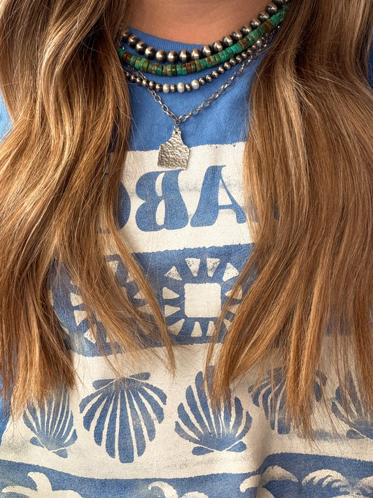 Tex cattle tag necklace