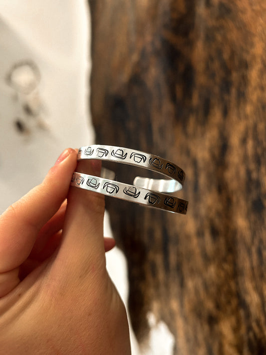 Cowgirl hat cuff