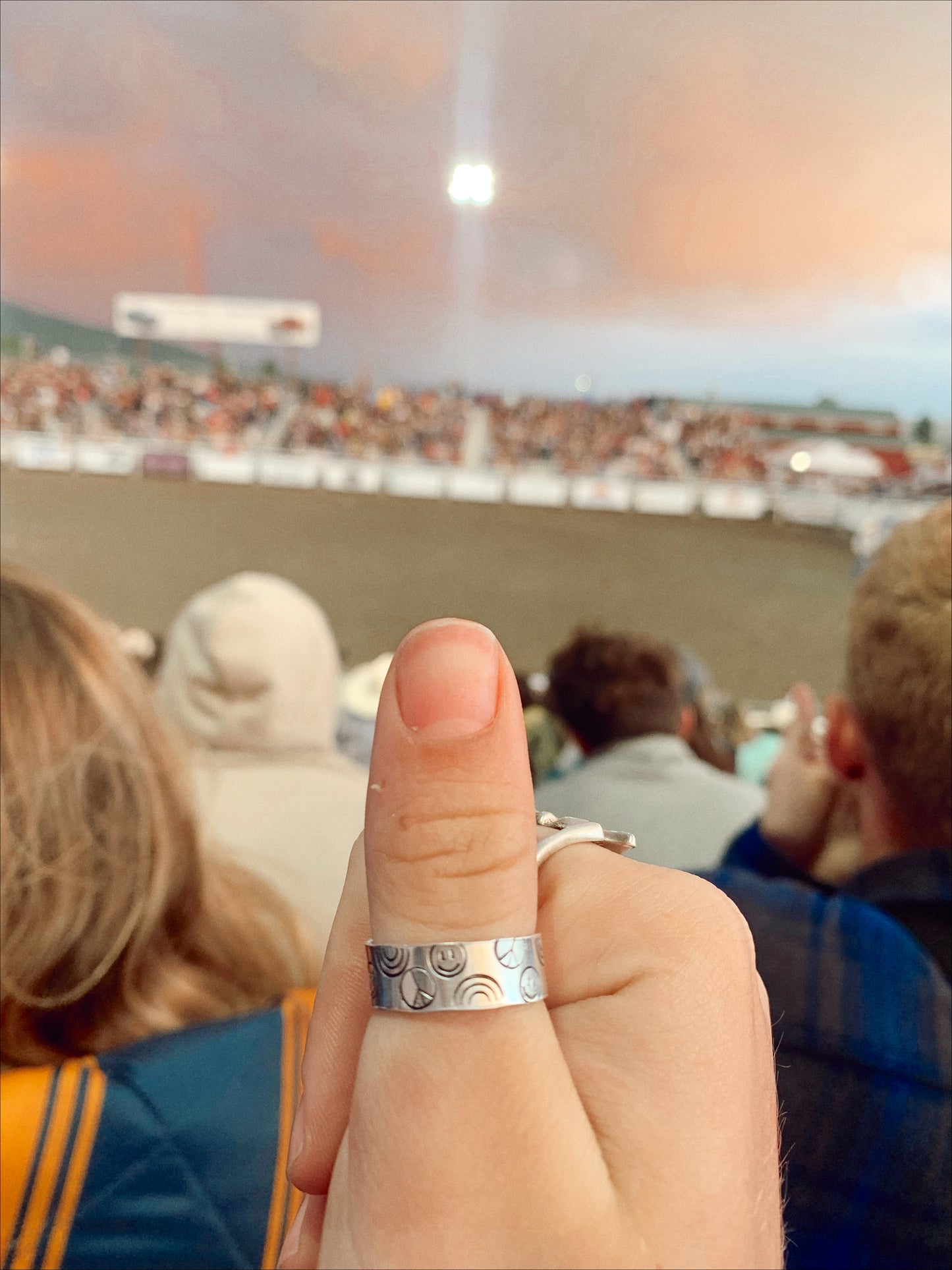 trippy hippie adjustable stacker ring